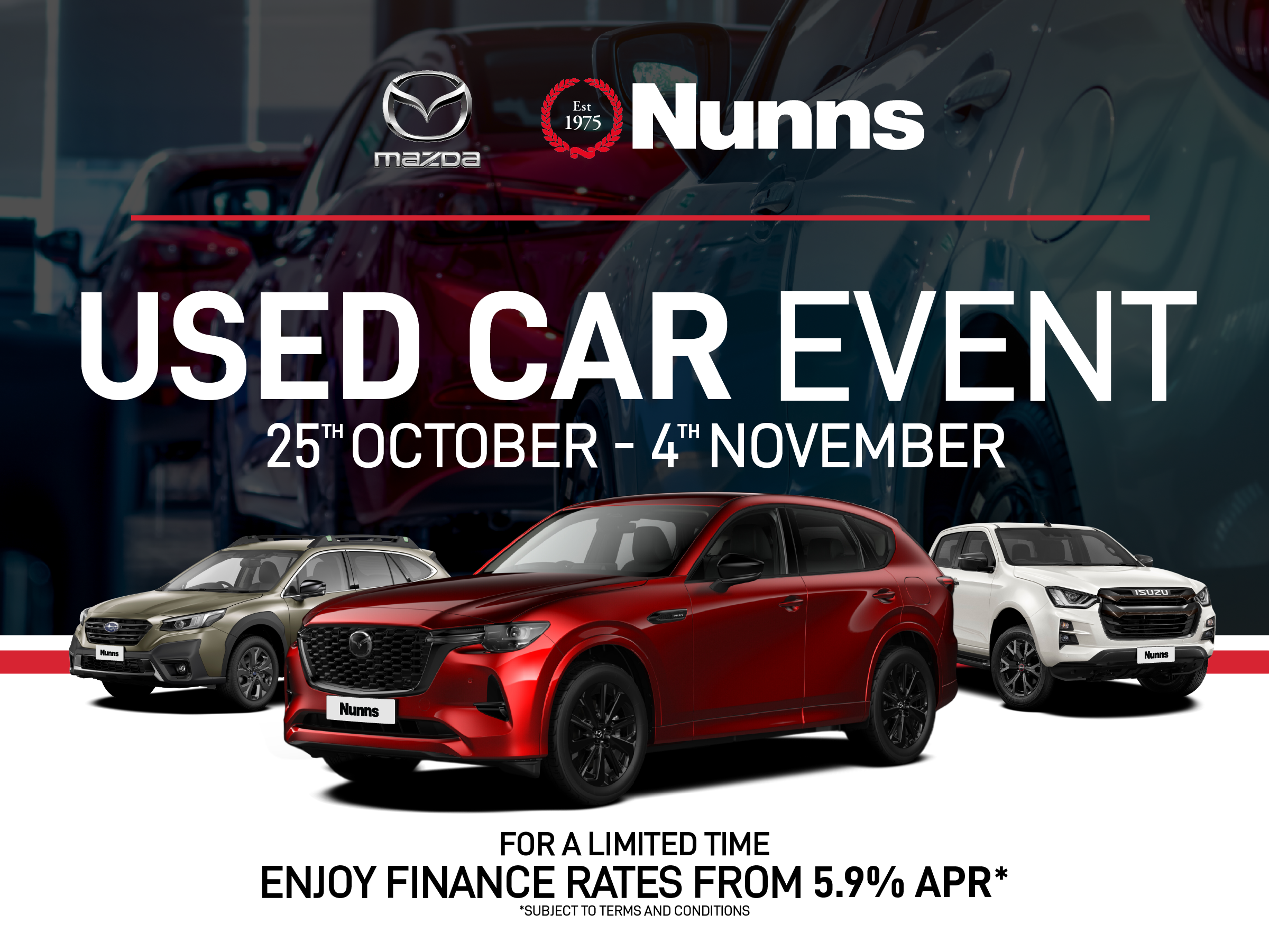 Don’t Miss the Nunns Used Car Sales Event!